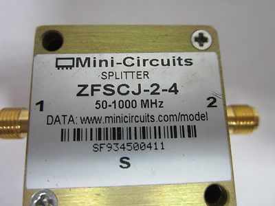 MINI CIRCUITS ZFSCJ-2-4 POWER SPLITTER GHz RF MICROWAVE FREQUENCY BIN#J6-20