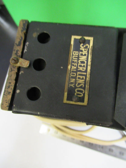 FOR PARTS SPENCER LAMP ASSEMBLY DOESN'T POWER MICROSCOPE PART AS PIC &P4-B-87