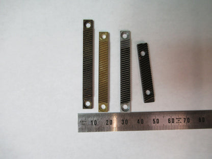 LOT 4 PIECES RACK GEAR BAUSCH LOMB AO SPENCER MICROSCOPE PART AS PICTURE U8-A-93