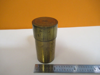 ANTIKE LEERE BAUSCH LOMB 1 IN MESSING KANN MIKROSKOPTEIL wie abgebildet &amp;A2-A-17