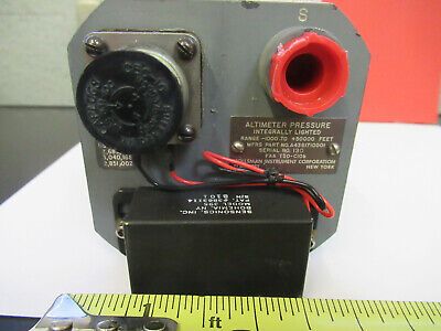 KOLLSMAN ALTIMETER PRESSURE INDICATOR A436171001 UNTESTED AS PICTURED &29-A-51