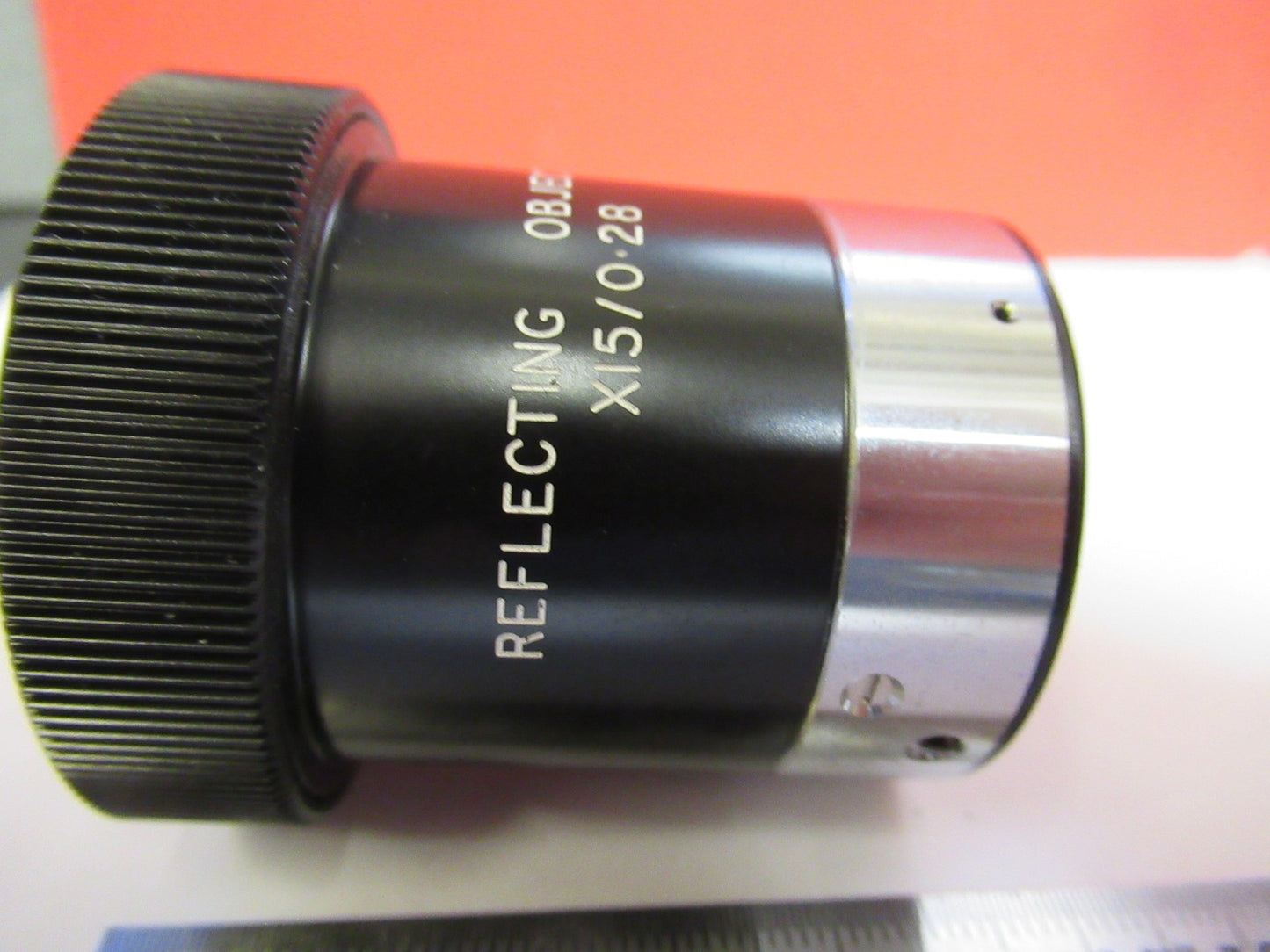 BECK UK REFLECTIVE OBJECTIVE 15X RARE OPTICS MICROSCOPE PART AS PICTURED T7-A-83