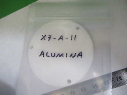 CIRCULAR HIGH PURITY ALUMINA CERAMIC HIGH VACUUM FIXTURE as pictured X7-A-11