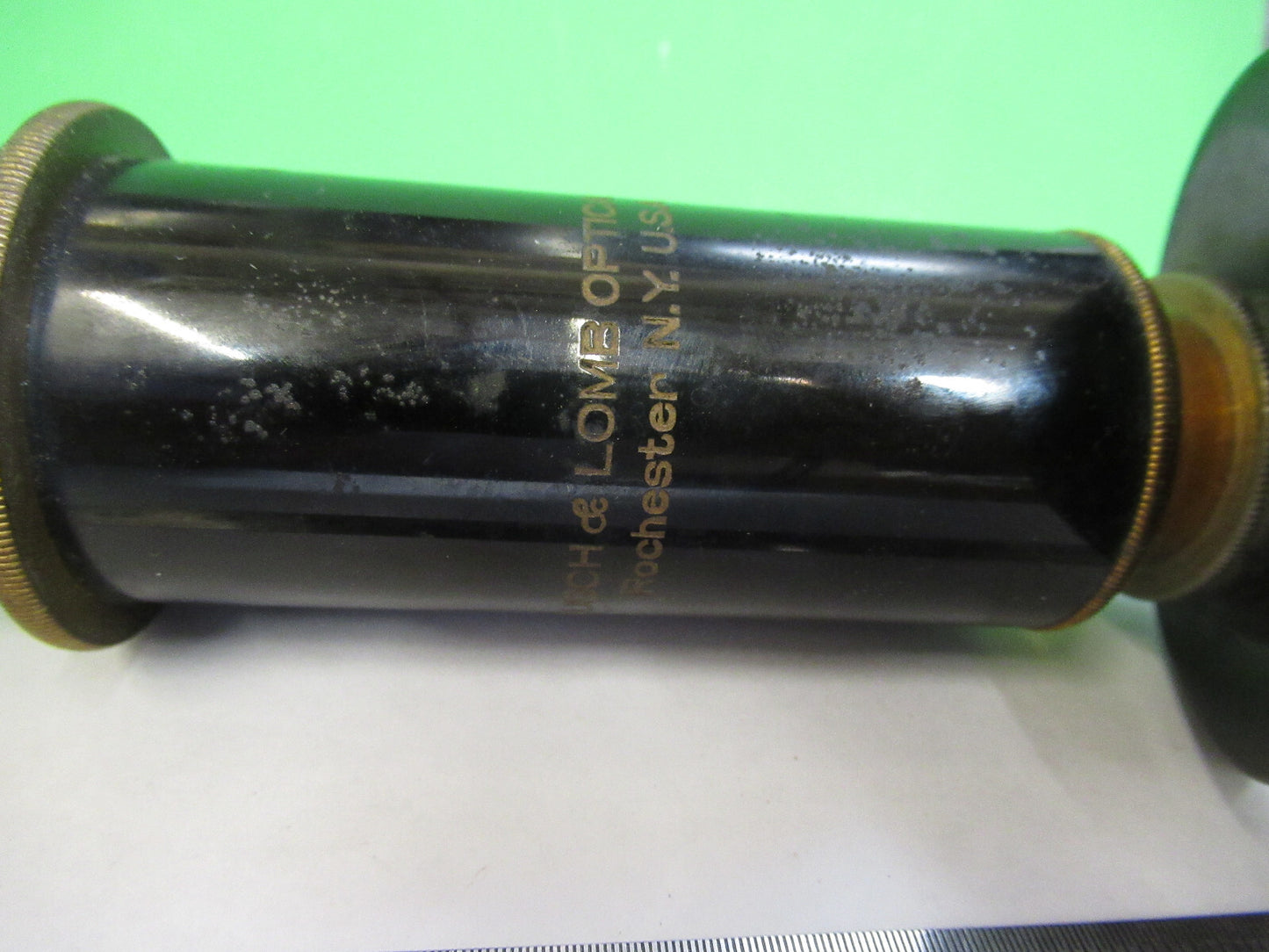 Antique Bausch & Lomb Tubus + Nosepiece Microscope Part