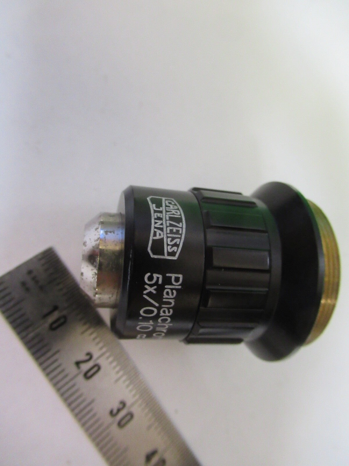 ZEISS JENA OBJECTIVE INFINITY 5X PLANACHROMAT GERMANY MICROSCOPE PART z1-b-54