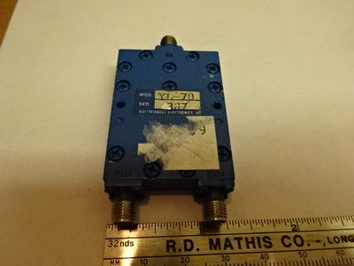 RF MICROWAVE MODULE FREQUENCY YL-70 TRIANGLE SPLITTER AS IS #81-41