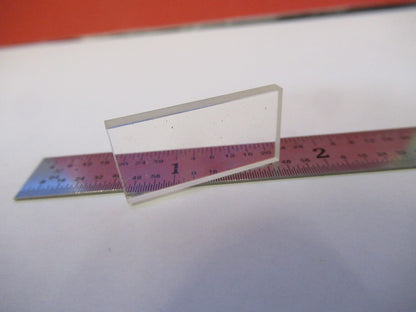OPTICAL COATED RECTANGULAR FLAT LENS LASER OPTICS MIL SPEC AS PICTURED &3-FT-X40