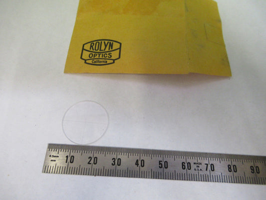 OPTICAL GLASS RETICLE CROSSHAIR PATTERN MICROSCOPE PART AS PICTURED U8-A-65