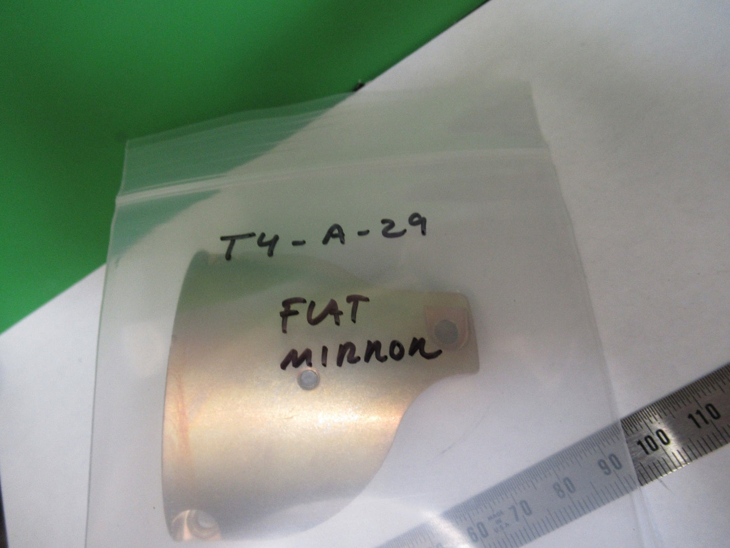 OLYMPUS JAPAN MOUNTED GLASS FLAT MIRROR MICROSCOPE PART AS PICTURED T4-A-29