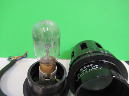 NIKON JAPAN LAMP ASSEMBLY MICROSCOPE PART AS PICTURED AS PICTURED W3-C-44
