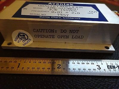 RF MICROWAVE FREQUENCY AMPLIFIER 2 GHz AVANTEK GaAs FET APM-1033 AS IS BIN#X9-95