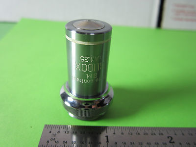 Optical Microscope Part Unitron Objective Bm Phase Contrast 100X Optics Bn