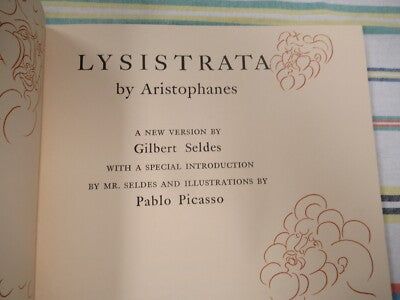 Original Book Pablo Picasso Lysistrata 1962 Rare