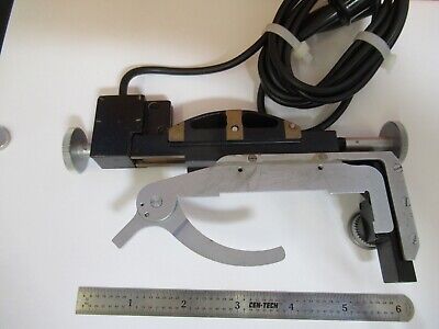 VICKERS UK ENGLAND STAGE MICROMETER CLIPS MICROSCOPE PART AS PICTURED &Q6-A-86