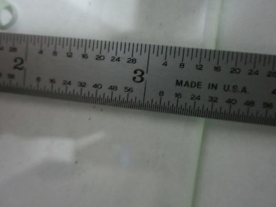 Microscope Part Vintage Glass Specimen Stage Table [chipped]