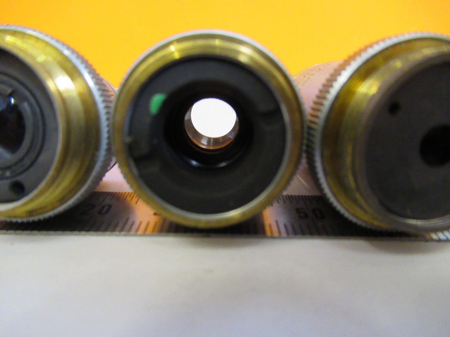 LOT BAUSCH LOMB OBJECTIVES OPTICS MICROSCOPE PART AS PICTURED S4-B-36