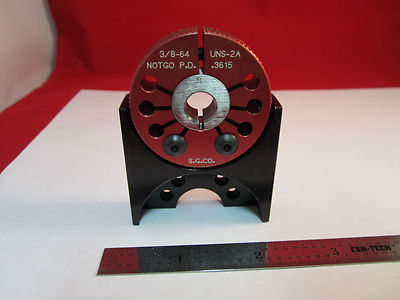 GO NOTGO GAGE GAUGE TESTER METROLOGY 3/8-64 UNS-2A BIN #4B