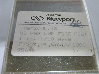 Optical Newport 1/10 Wave Laser Optics