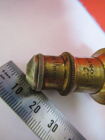 Antique Brass Koristka Italy Objective 8 Microscope Part