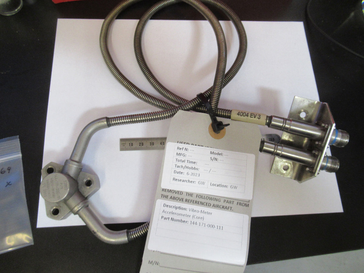 MEGGITT VIBRO-METER  144-171-000-111 DUAL TURBINE ACCELEROMETER AS PIC S6-A-70