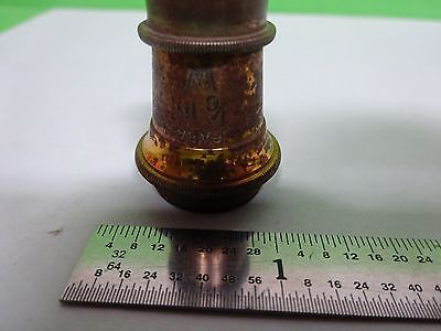 MIKROSKOPTEIL OBJEKTIV WATSON UK 1/6 VINTAGE OPTICS AS IS BIN#H7-A-15
