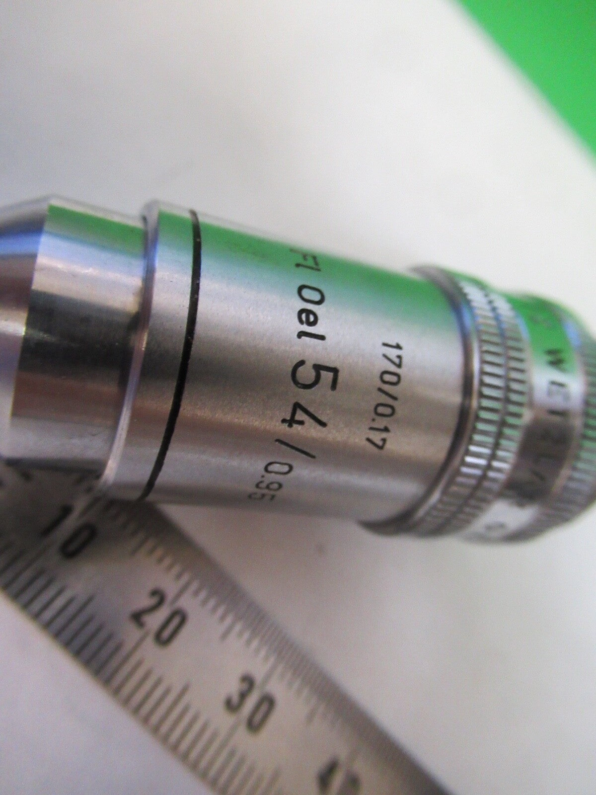 LEITZ GERMANY 45X /170 FLU OPTICS LENS MICROSCOPE PART AS PICTURED 8X-A-32