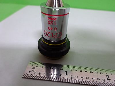 MICROSCOPE PART OBJECTIVE OLYMPUS JAPAN CPL10 PLAN 10X OPTICS AS IS BIN#Y5-K-02