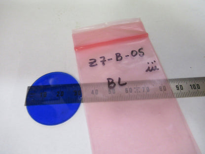 BAUSCH LOMB BLUE GLASS FILTER [chip] OPTICS MICROSCOPE PART AS PIC  z7-b-05