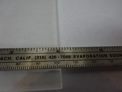 MICROSCOPE PART STAGE GLASS DULL & POLISHED SIDES OPTICS #83-05