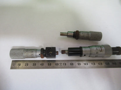 FOR PART or REPAIR LOT MICROMETER STARRETT FEINMEYER they move fine  z1-b-40
