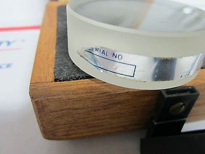 OPTICAL FLAT needs re-surfarcing OPTICS WITH SCRATCHES AS IS  BIN#1