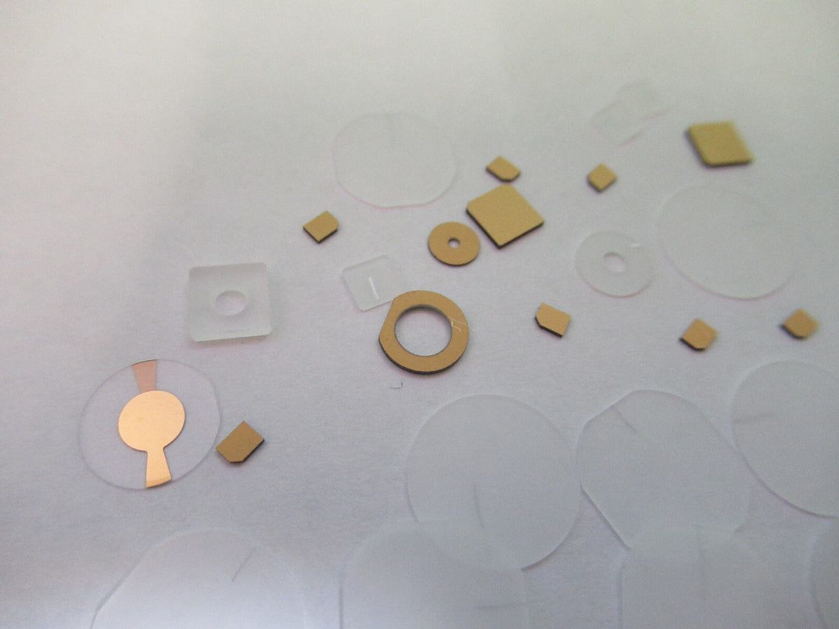 Lot Blanks Piezoelectric Quartz Crystal X-y-cut Gold Coated Piezo Sensor