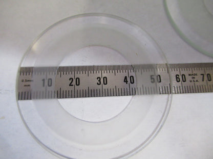 AUS JENA GERMANY LOT GLASS PLATES STAGE MICROSCOPE PART AS PICTURED T2-A-39