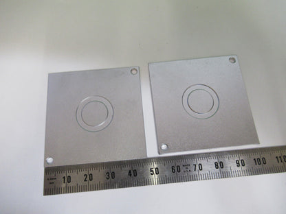 REICHERT AUSTRIA STAGE PLATES POLARIZATION MICROSCOPE AS PICTURED X4-A-57