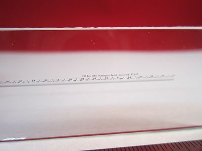 OPTICAL QUARTZ RULER MINIATURE RETICLE OPTICS BIN#C5-2