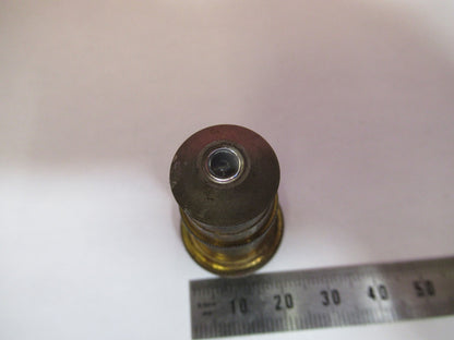 ANTIQUE BRASS SPENCER OBJECTIVE 4mm 44X MICROSCOPE PART AS PICTURED V7-A-76