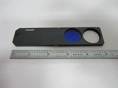 Microscope Ernst Leitz Germany Slide Filter BG12 Dark Blue Optics