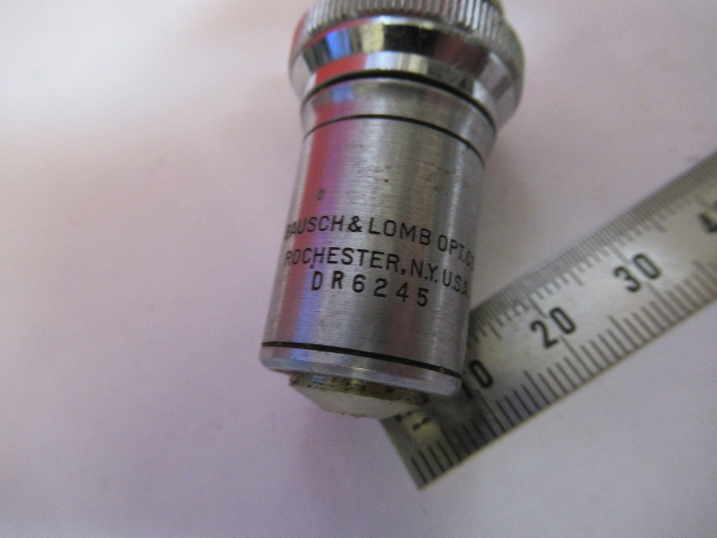 BAUSCH LOMB 75X    /215mm OBJECTIVE LENS MICROSCOPE PART AS PICTURED T5-A-29
