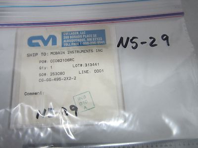 OPTICAL FILTER SQUARE LASER OPTICS BIN#N5-29
