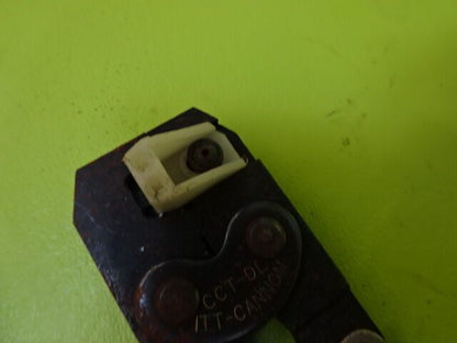 FOR PARTS ITT CANNON MAKER CRIMPING TOOL [rusty] AS IS #TA-3-8