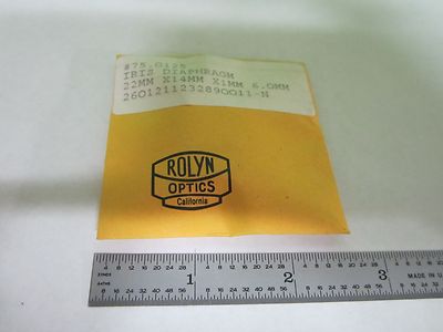 Optical Rolyn Iris Diaphragm Microscope or Laser Optics Nice