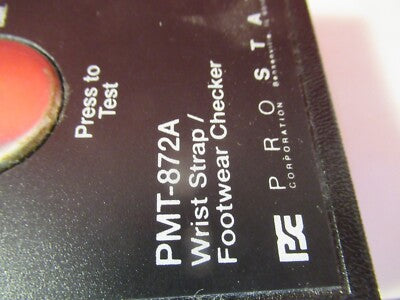 ESD TESTER PMT-872A WRIST STRAP FOOTWEAR CHECKER STATIC AS PICTURED &8-B-43
