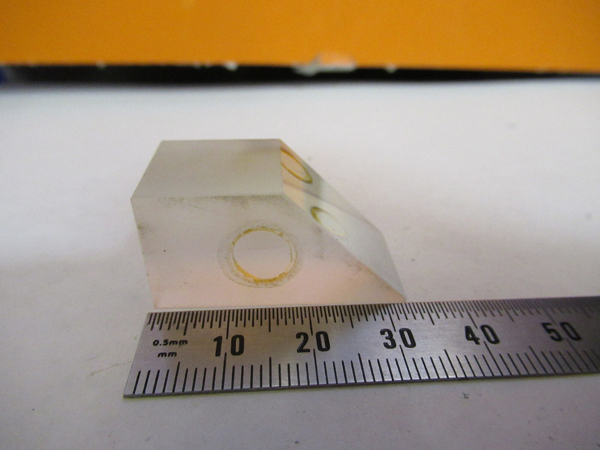 BAUSCH LOMB GLASS PRISM HEAD OPTICS MICROSCOPE PART AS PICTURED Y1-A-70