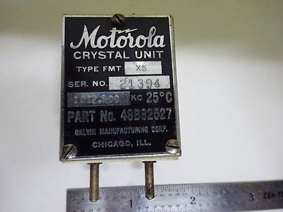 Antique Quartz Radio Crystal U.s. 1944 Motorola Wwii Frequency Control