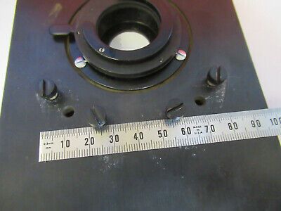 ANTIKES BAUSCH LOMB MESSING BÜHNENTISCHMIKROSKOPTEIL WIE ABGEBILDET &amp;P8-A-50