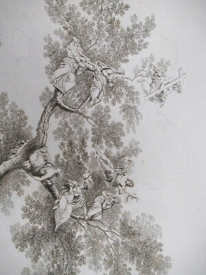 ANTIQUE ETCHING ITALIA ROME CIRCA 1810 GASPARD DUGHET PIETRO PARBONI AS PIC vi