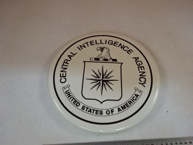 Collectable Glass Coaster Cia Central Intelligence Agency