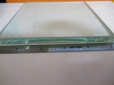 GLASS STAGE [dirty] PLATE SPECIMEN MICROSCOPE PART AS PICTURED &A3-B-10
