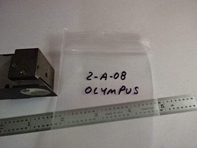 GLASS PRISM OLYMPUS JAPAN HEAD OPTICS MICROSCOPE PART AS IS &2-A-08