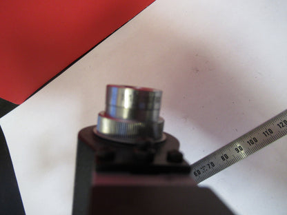 LEICA MICROSCOPE PART STAGE + OBJECTIVE AND EYEPIECE  AS PICTURED 6V-FT-80